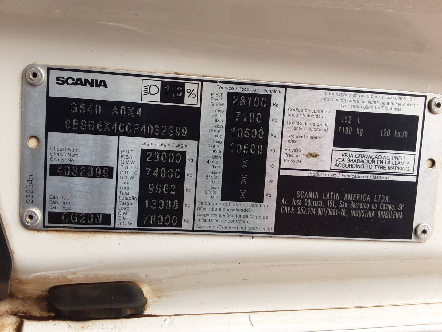 G-540 6X4